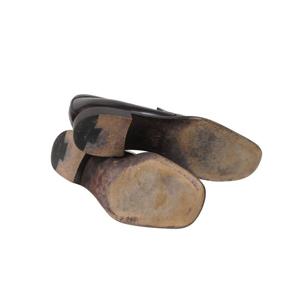 Prada Mens Penny Loafers US 9.5 UK 8.5 Brown Calfskin Leather Slip Ons - Picture 10 of 11